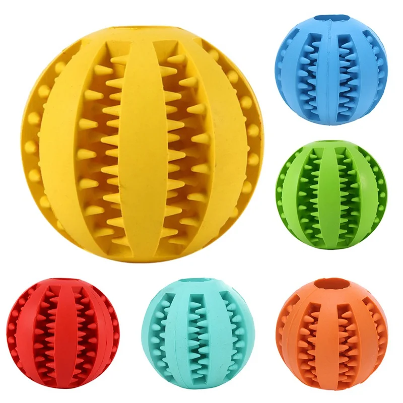 

Elastic Rubber Ball For Pet Puppy Stretch Ball Dog Interactive Toy Cleaning Tooth Ball Dog Chew Toy Pet Accessories USA Shipping