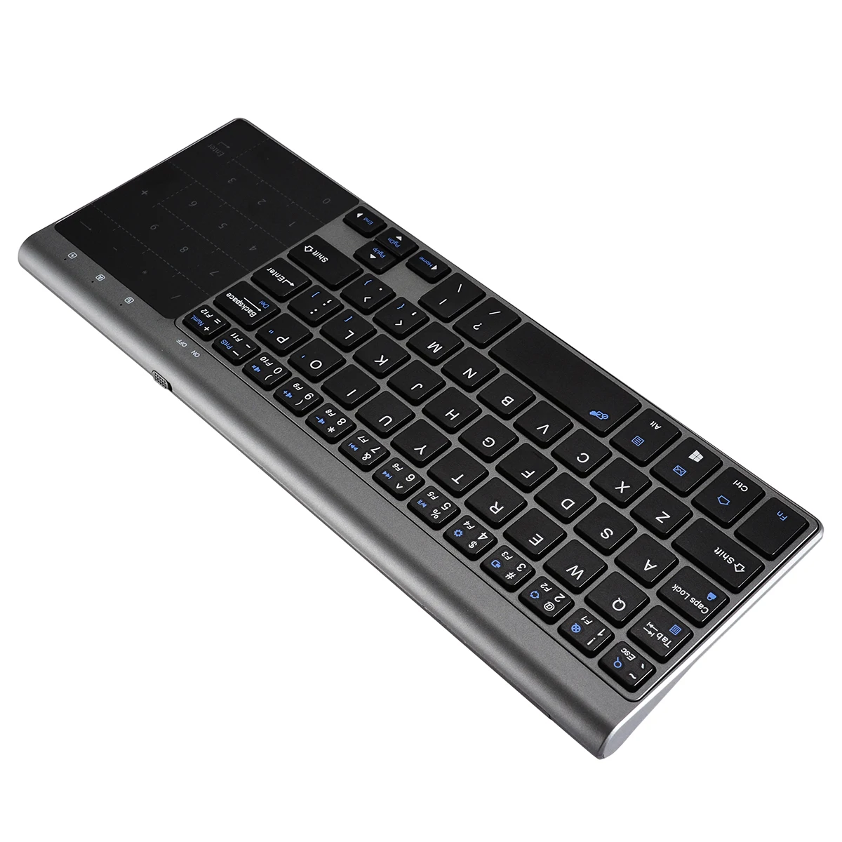 1pc Professional Black Keyboards High Quality Wireless Touch Keyboard With Touchpad For Computer PC Connected Smart TV