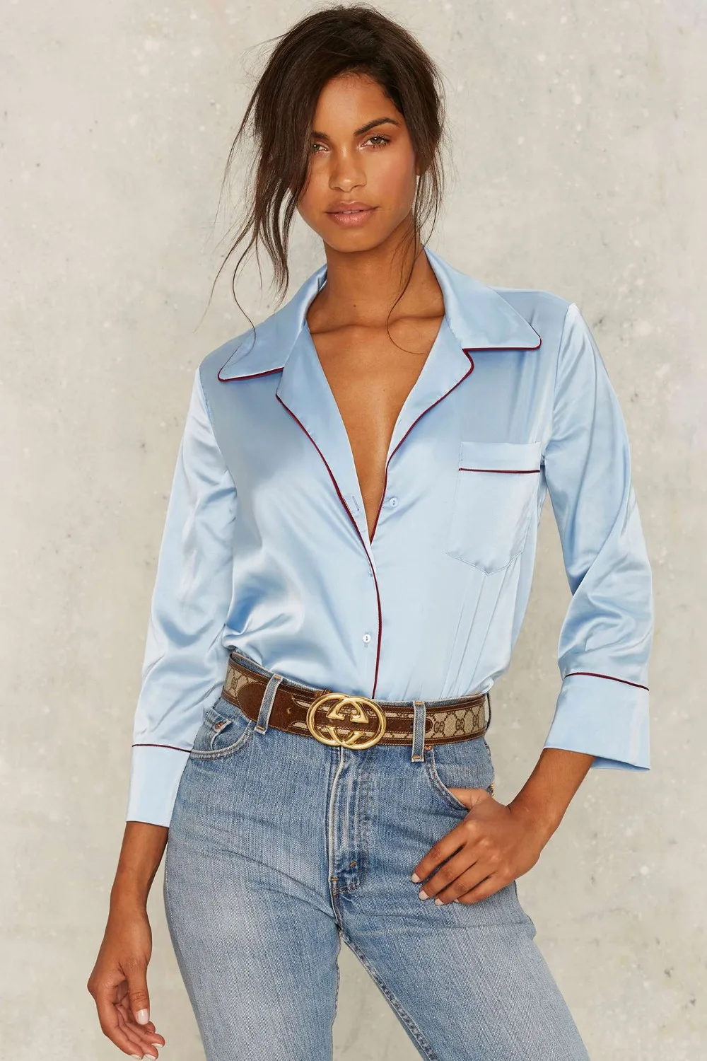 2016 New Fashion Spring Streetwear Casual Blouse Women