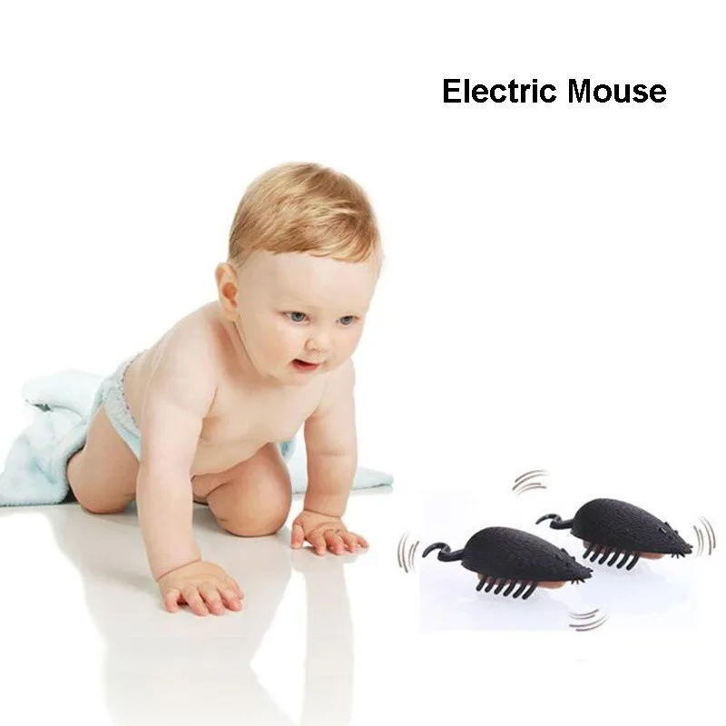 2 Pc Battery Powered Electric Mouse Toy For Cats Mouse Fun Cat Toy Shock Horror Gadget Antistress Joke Adult Kids Gift