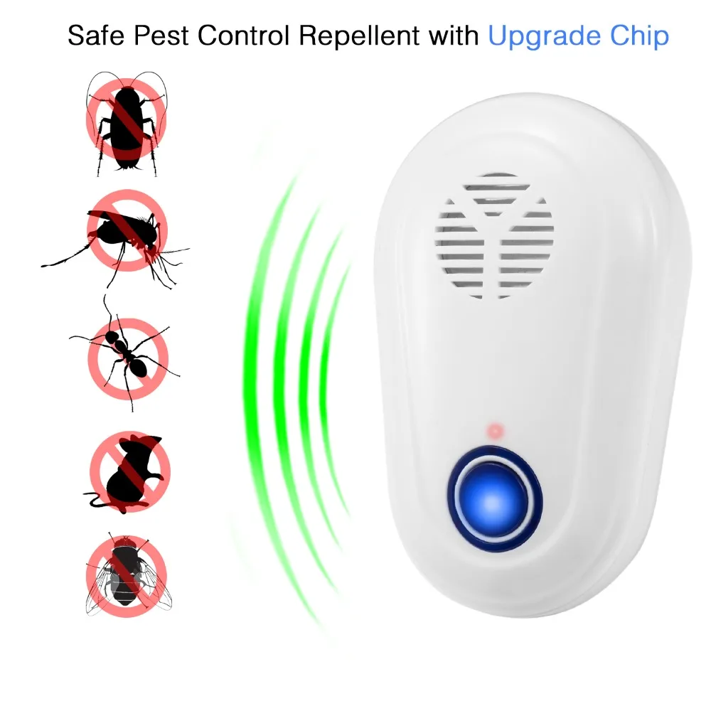 

Household Indoor Multifunctional Ultrasonic Electronic Mosquito Insect Repellent Pest Repels Rat Bed Bugs Spiders Insect Killer
