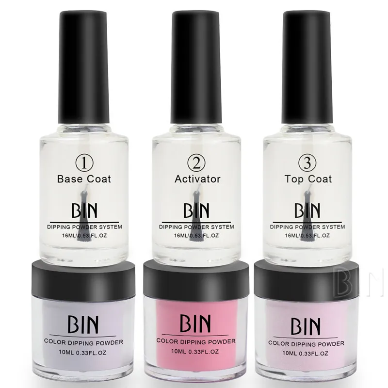 Kit de activador de capa Base de polvo de inmersión 6in1 Kit de sistema Dip sin lámpara para curar decoración de uñas secas naturales brillo de uñas salón de belleza Kit de activador de capa Base de polvo de inmersión 6in1 Kit de sistema Dip sin lámpara para curar decoración de uñas secas naturales brillo de uñas salón de belleza