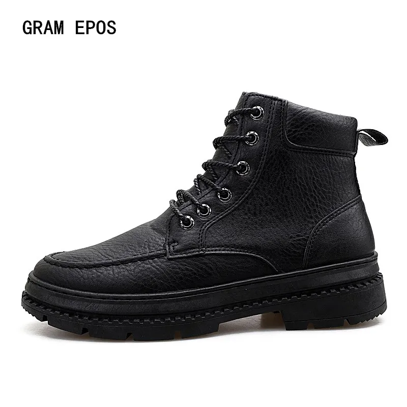 

GRAM EPOS Classic Simple Boots Thick Fashionable Men's Shoe Solid Color Bottom Keep Warm Comfortable Shoes Breathable Men's Casu