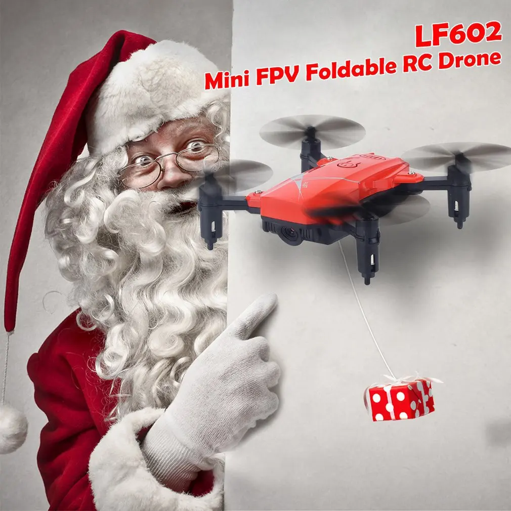 LF602 2,4G wifi FPV мини складной Радиоуправляемый Дрон 2.0MP/0.3MP камера Дрон Безголовый Квадрокоптер фотографии видео передача в реальном времени