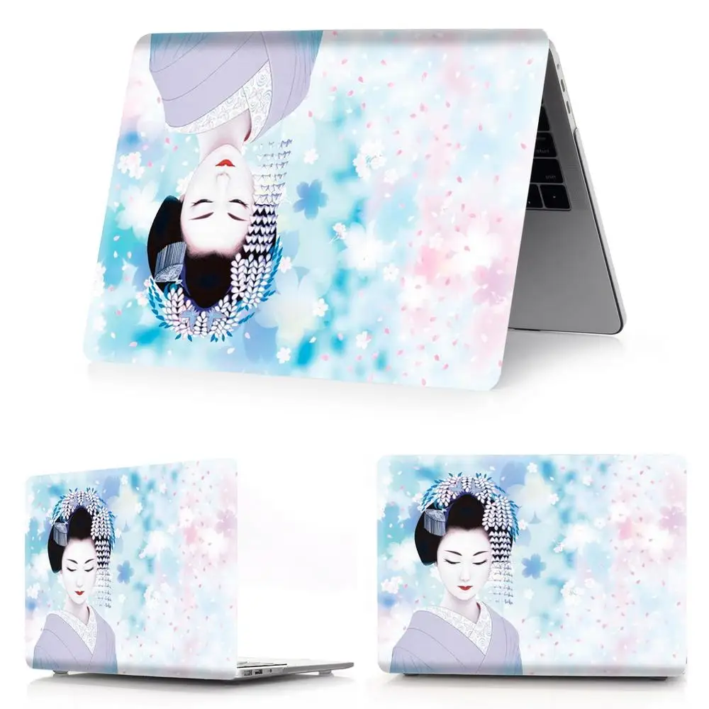 kimono-h10 Чехол для ноутбука с цветной печатью для Macbook Air 11 13 Pro retina 12 13 15 дюймов цвета Сенсорная панель Pro 13 15 или Air 13 кимоно - Цвет: kimono-h10