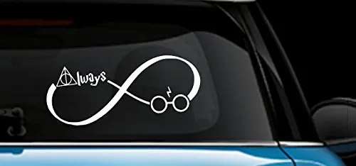 

Always Harry Potter Infinity Decal Vinyl Sticker|Cars Trucks Vans Walls Laptop| WHITE |7.5 x 3 in|CCI610