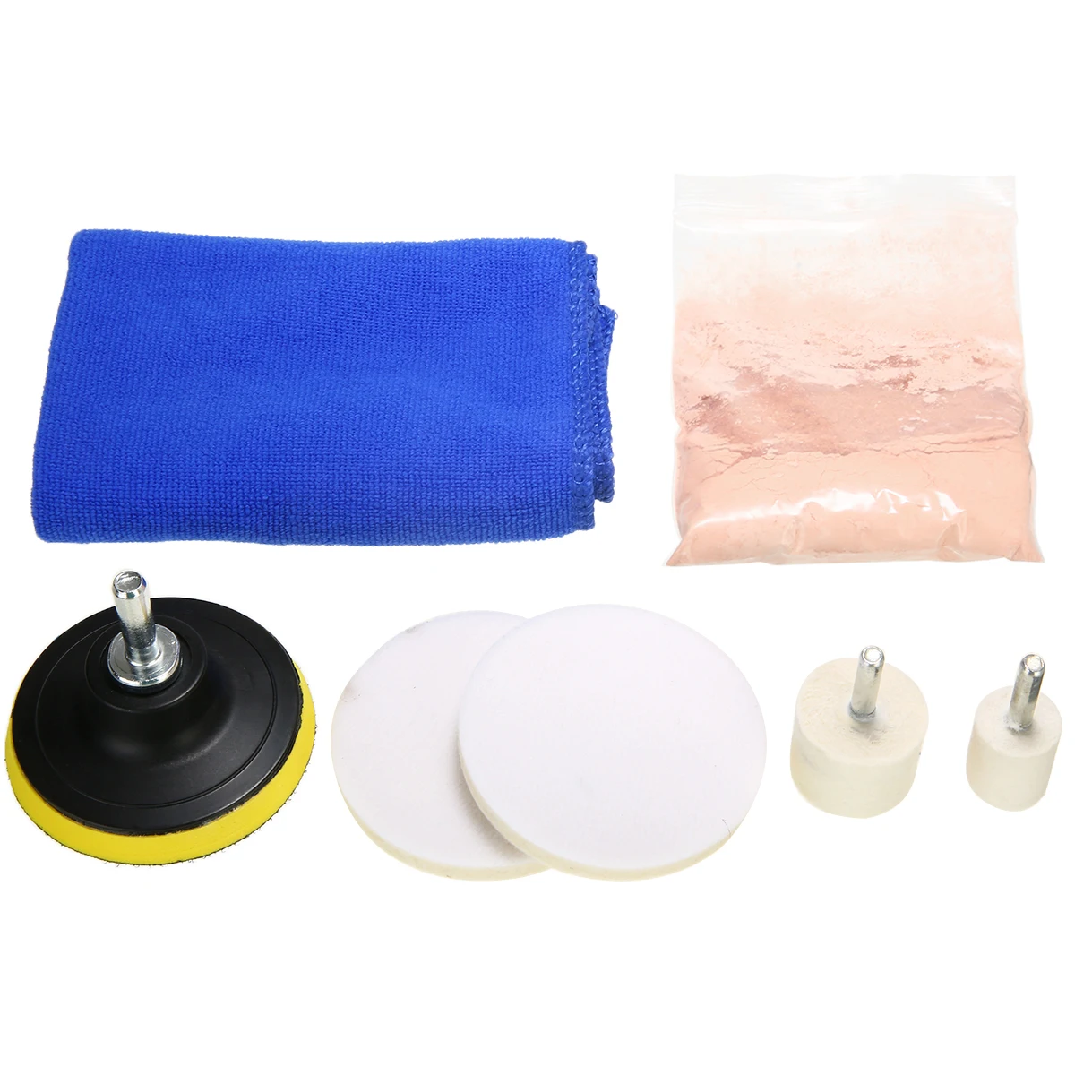 8pcs/set Car Windscreen Window Scratch Repair Remover Glass Polishing Kit Universal Car Polishing Grinding Materials Tools