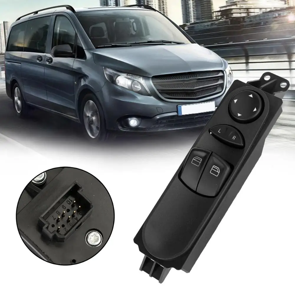 

Areyourshop Master Power Window Switch for Mercedes-Benz W639 Vito 2003-2015 A6395450913 6395450913 Car Auto Parts