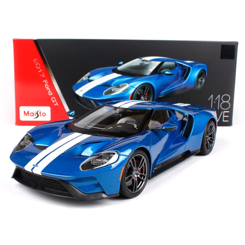 Maisto 1:18 ford gt белый синий красный винный автомобиль литой жесткий переплет Роскошные гоночные игрушечные модели автомобиля для коллекционных моделей автомобилей 38134