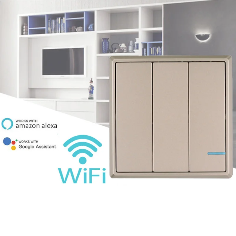 

Wifi smart waterproof Wireless Intelligence App,wifi Wall Switches ,Work ZigBee Switch,google home,echo ,alexa 110v 220v