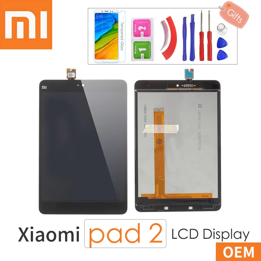 7," для Xiaomi mi Pad 1 2 3 mi pad 1 2 3 ЖК-дисплей+ сенсорный экран дигитайзер стеклянная панель Полная сборка Замена с подарками