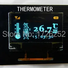 NoEnName_Null STM8 OLED Дисплей модуль для электронные часы с термометром