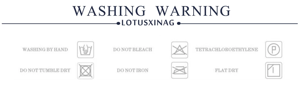 WASHING WARNING
