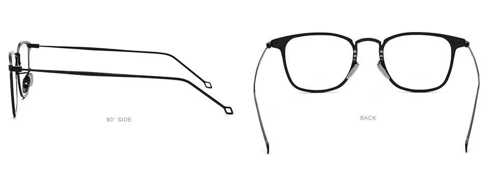 Оправа для очков из чистого титана, мужские поляризованные солнцезащитные очки на застежке, солнцезащитные очки для женщин, квадратные оптические очки оправы оптика 503