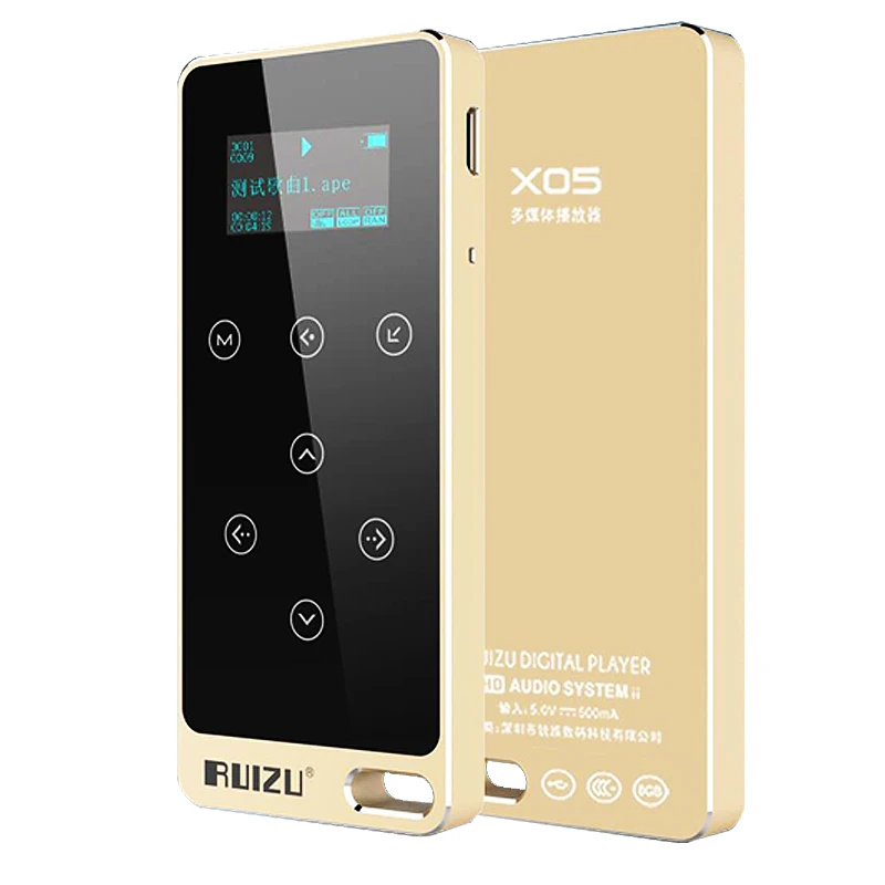 Оригинальный MP3 плеер ruidu X05 HIFI 8 Гб сенсорная кнопка без потерь звук 1 дюймов экран