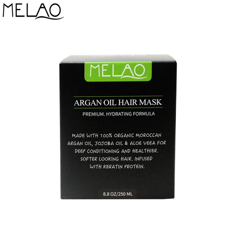 MELAO Repairing Hair Mask Moroccan Argan Oil Nut oil Strength Dry Damaged Hair Repair Soft Conditioner Hair Treatment 250g E MELAO Repairing Hair Mask Moroccan Argan Oil Nut oil Strength Dry Damaged Hair Repair Soft Conditioner Hair Treatment 250g E