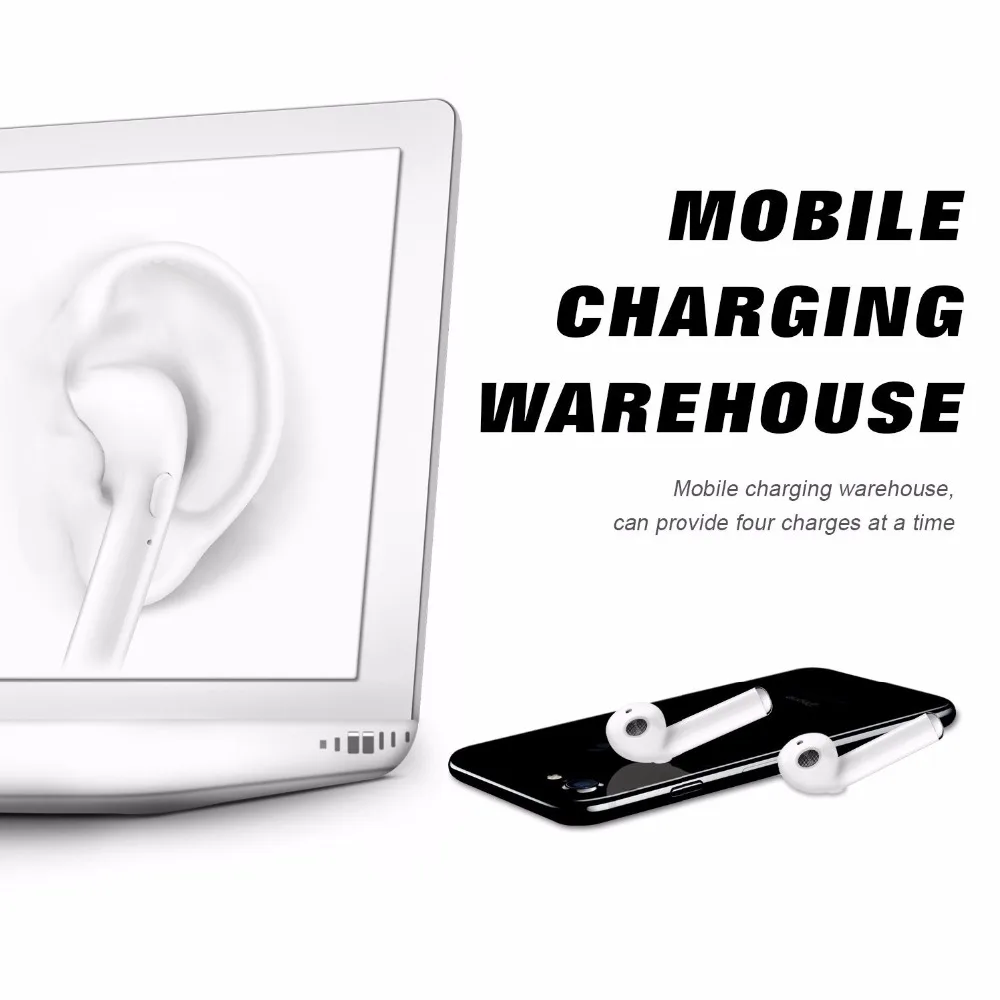 HBQ i7 TWS Беспроводной наушники Bluetooth V4.2 стерео гарнитура для iPhone 8 plus камеры