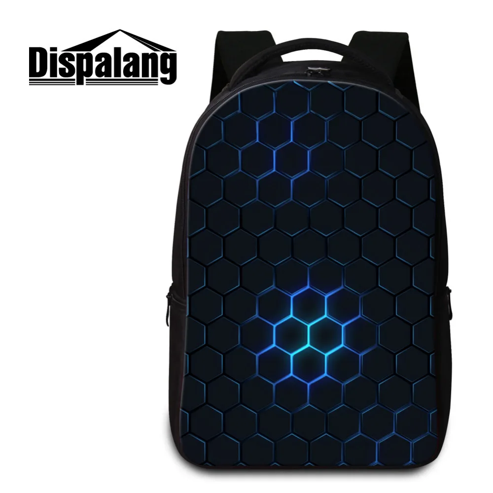 Dispalang Brand Men's Laptop Backpacks Geometry Patchwork Women Backpack Cool School Bags for Teenagers Kids Book Bag Mochila