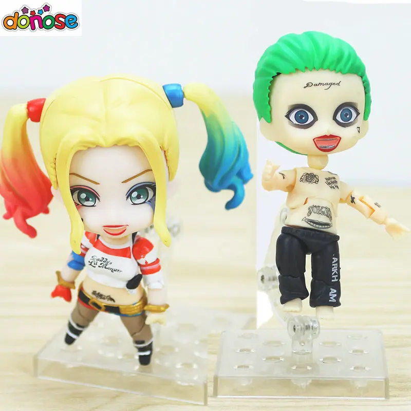 Movies Suicide Squad The Joker Harley Quinn Figure Nendoroid 671 PVC Action Figure Collection Model Kids Toy Doll