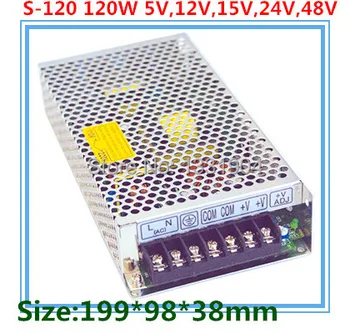 

LED switching power supply S-120,120W single phase output,AC input, output voltage 5V,12V.15V,24V transformer can be selected