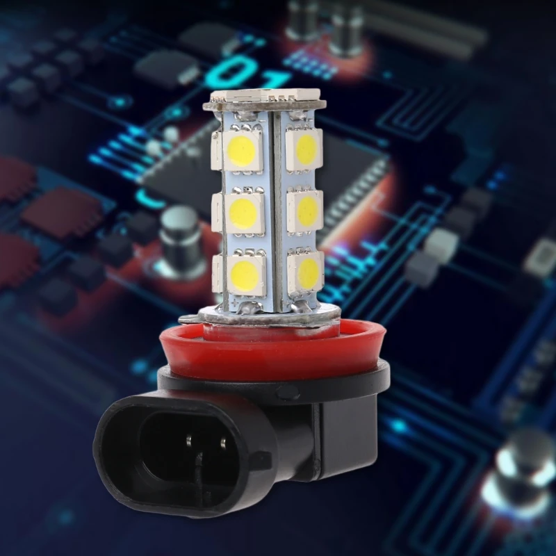 1 шт H11 H8 18 светодиодный 5050 SMD лампа 12 V автомобиль день Противотуманные фары ксеноновые Белый Лампа