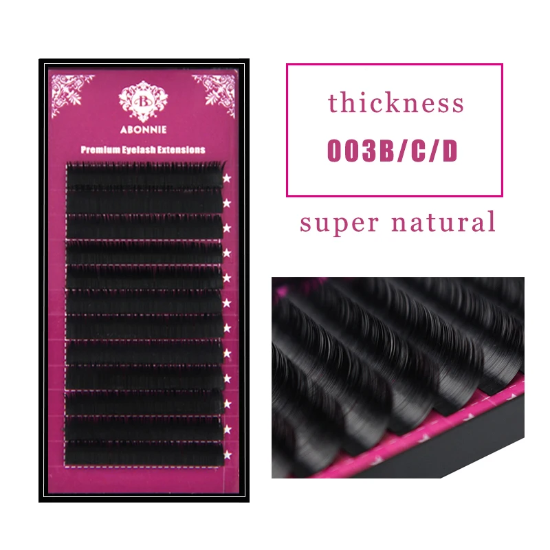

5 pcs BCD Curl 0.03 Thickness Eyelash Extension super soft used for 3D-6D volume eyelash extension Individual Mink false lashes
