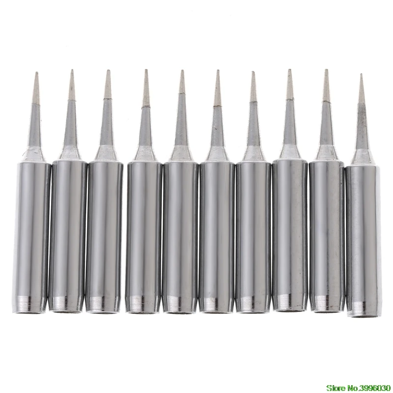 

10 Pcs Lead Free Replacement Soldering Solder Iron Tips 900M-T-I For Hakko Saike 936 852d+ 909D
