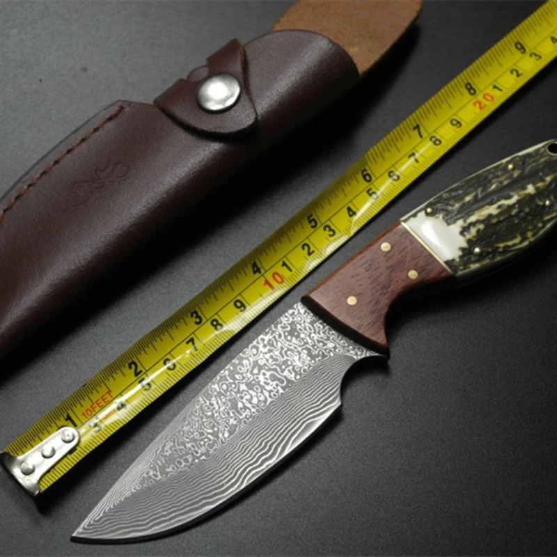 

Original Design Damascus 57HRC Blade Steel Resin Handle Flipper Folding Knife Outdoor Camping Hunting Pocket Fruit Knives EDC