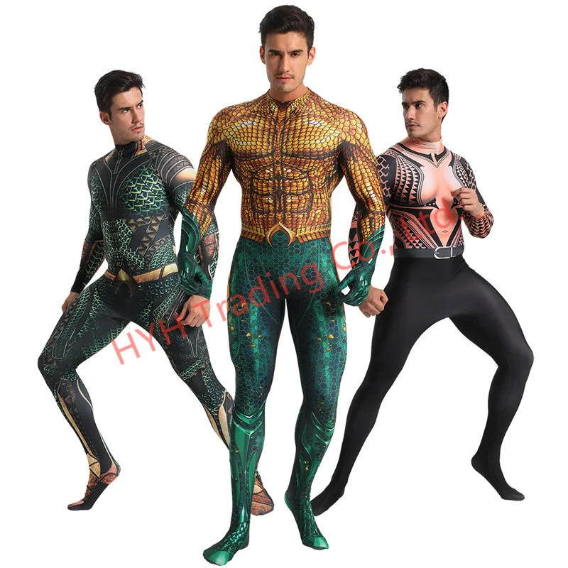 Костюм для косплея Артура карри из аниме Лига Справедливости Aquaman |
