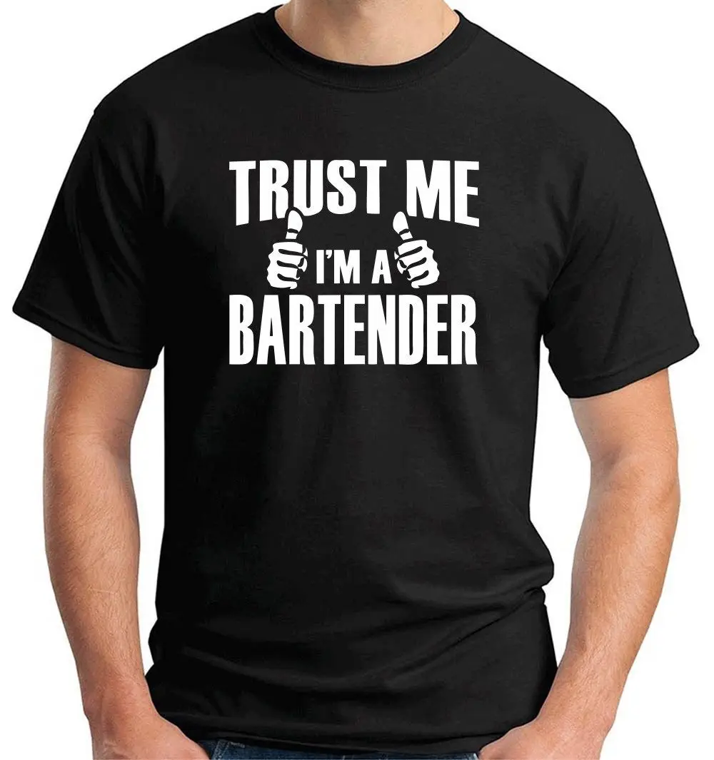 Free shipping Mens T shirt Classical Solid Color Short Sleeve Loose MAGLIETTA BAR BARMAN 