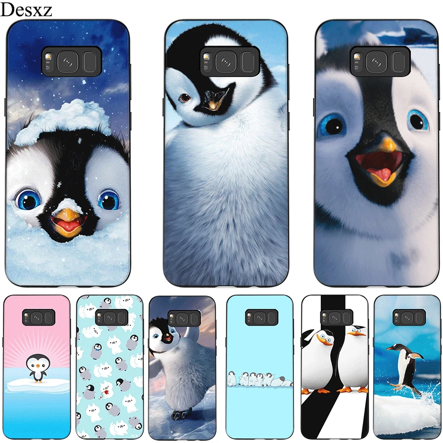 Silicone Mobile Phone Case For Samsung M10 M20 M30 M40 S6 S7 Edge S8 S9 S10 S10E Plus Note 8 9 Cover Cute Arctic Penguin | Мобильные