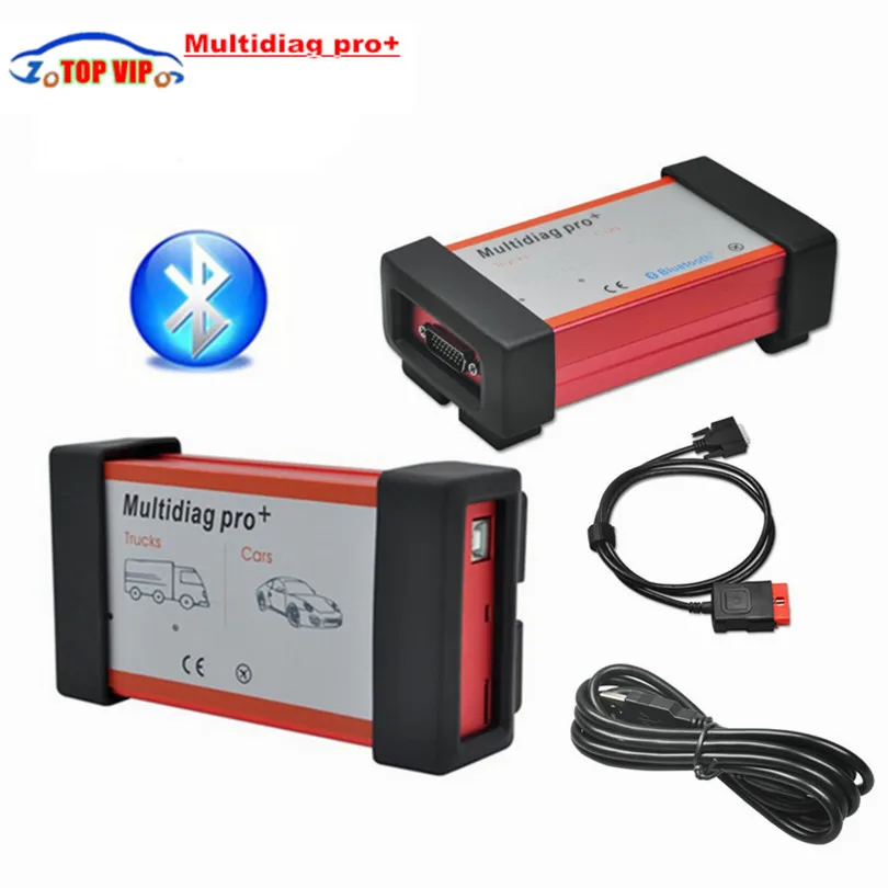 

2016.00 newest cdp pro diagnostic tool A+ Quality Green PCB Multidiag Pro+ with Bluetooth Do More Cars/Trucks and OBD2 Scanner
