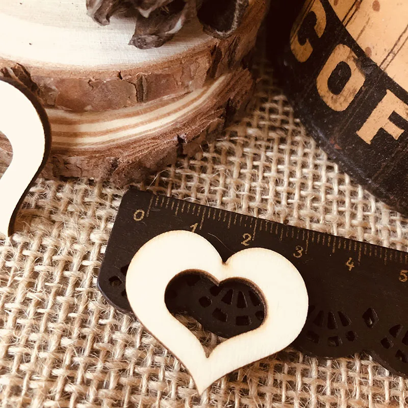 wood love heart shape embellished tag (4)