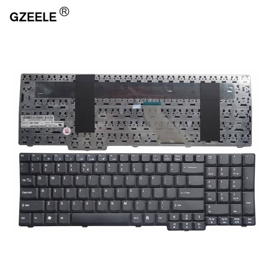 

GZEELE US New Keyboard FOR ACER Aspire 7720 7520 7520G 7535 9420 5110 5600 8920 Black laptop keyboard English