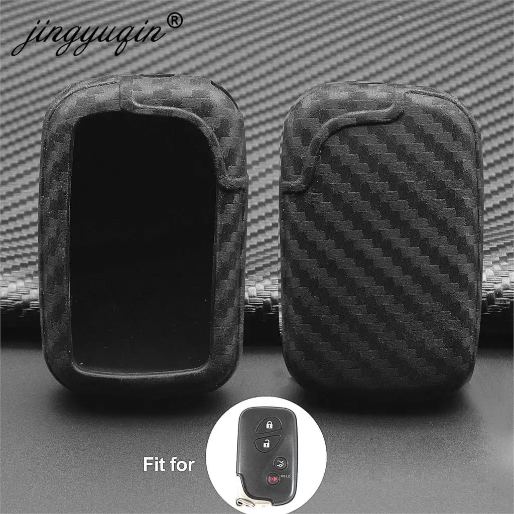 jingyuqin 2/3/4 Buttons Smart Remote Key Fob Carnon Silicone Case For Lexus GS430 ES350 GS350 LX570 IS350 RX350 IS250 | Автомобили и