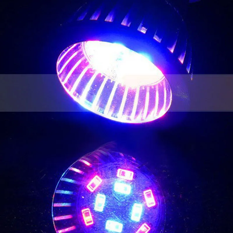 18 W светодиодный светать AC85-265V E27 E14 GU10 красный/синий 18 светодиодный s гидропоники светодиодный завод Indor лампы для роста лампы светодиодный лампы рост