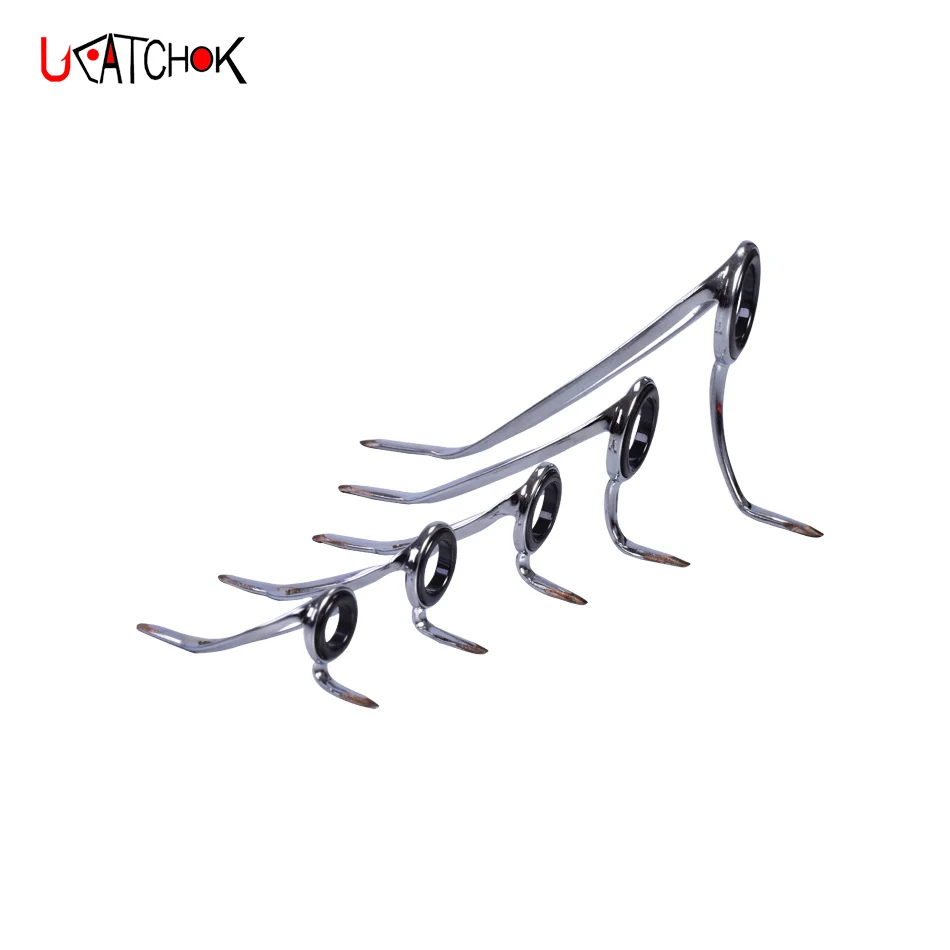 7pcs/combo Boat Rod Guide stainless steel bracket DIY Rod guide ring enhanced super hard version accessories rod guide ring part