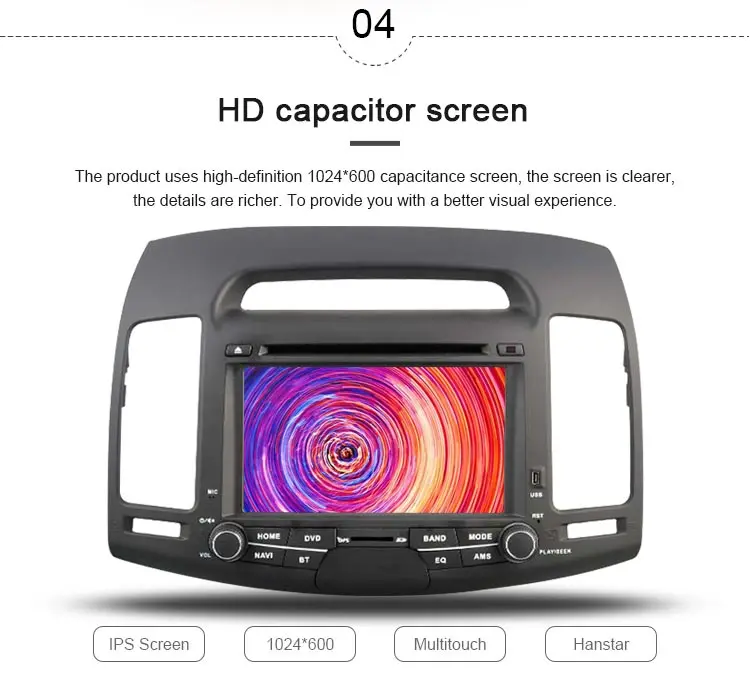 Discount JDASTON 7 Inch Android 9.1 Car DVD Player For HYUNDAI ELANTRA 2007-2011 Multimedia GPS Navigation 2 Din Car Radio Audio Stereo 5