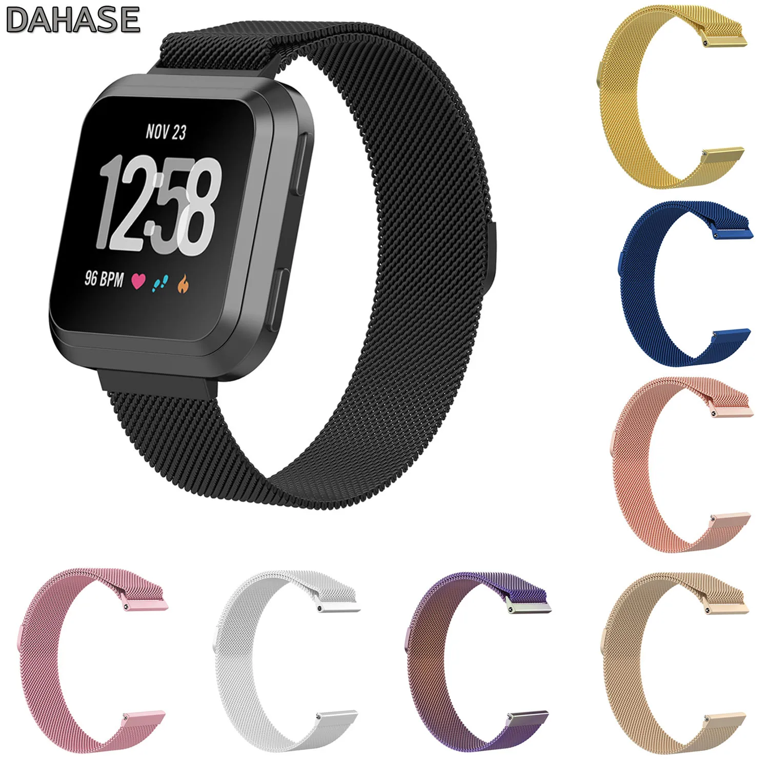 Ml Loop Strap For Fitbit Versa Band Closure Stainless Steel