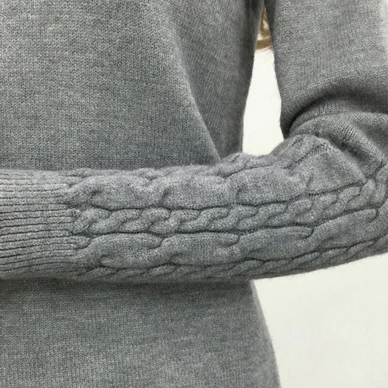 TIGENA Thick Warm Turtleneck Sweater Women 2019 Winter Knitted Pullover Sweater Female Long Sleeve Cashmere Sweater Jumper Tops