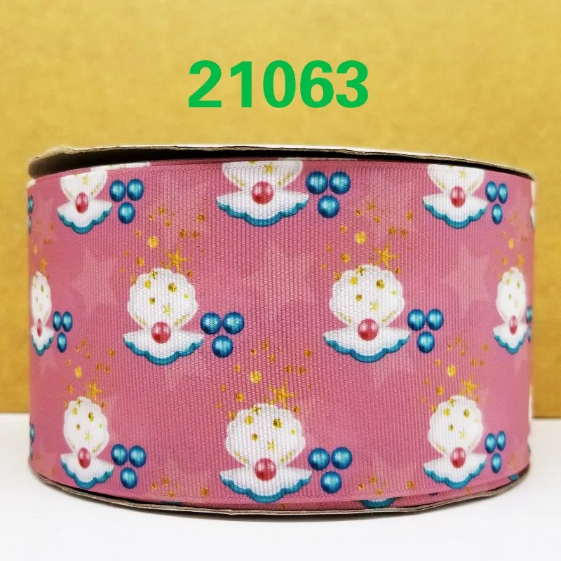 50 ярдов мультфильм напечатанный grosgrain ленты 21064 - Цвет: 21063