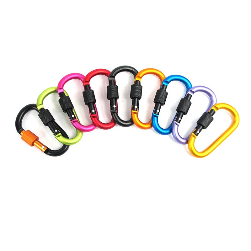Aluminium Alloy D Shape Climbing Carabiner lock