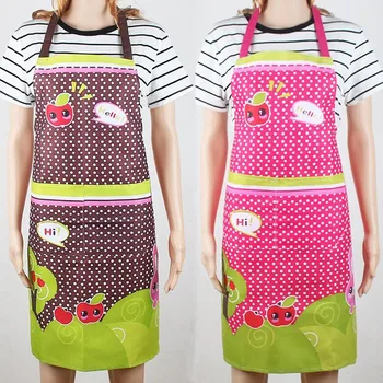 

1Pcs 98X70cm Apple Dots Pattern Apron Woman Adult Bibs Home Cooking Baking Cleaning Aprons Kitchen Accessories 46151