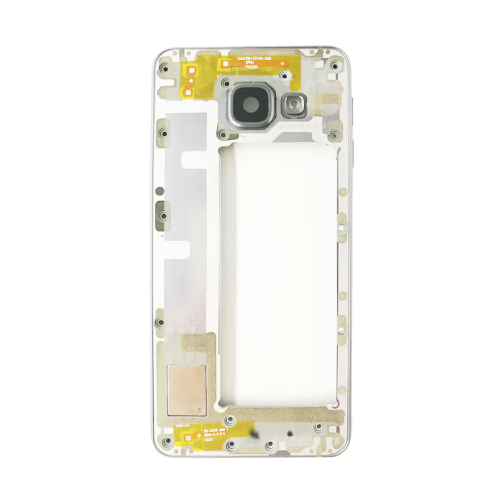Оригинальный корпус с рамкой для Samsung A3 2016 A310 A310F со средней и объективом камеры