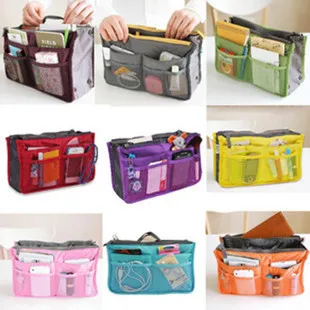 

DHL Free shipping 50pcs HOT Selling Women Cosmetic Bag 12 colors Large Organizer Bag Multi Functional Cosmetic Storage Handbag