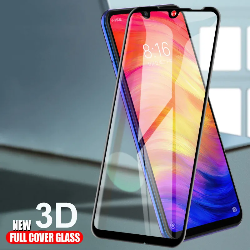

3D 9H Protective Glass For Xiaomi Redmi Note 7 Pro 7Pro Screen Protector Case on For Xiaomi Redmi Note 7 Note7 Cover Film Glas