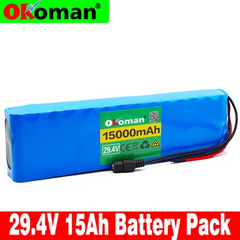 

Original 7S4P 29.4v 15Ah electric bicycle motor ebike scooter 24v li ion battery pack 18650 lithium rechargeable batteries 15A