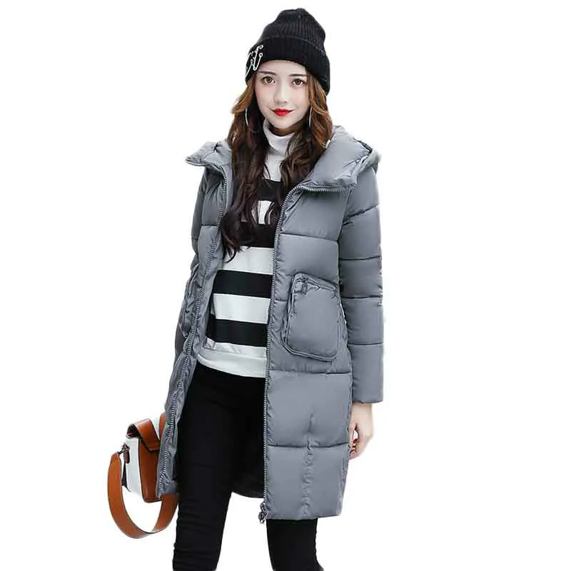 

2017 Fashionable Coat Jacket Women's Hooded Warm Parka Coat Hight Quality Female New Winter Collection Hot