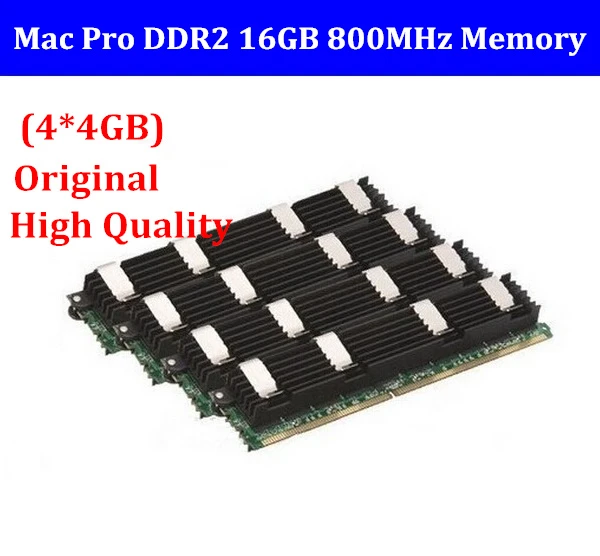 for MACPRO MEMORY 16GB DDR2 800mhz FB Dimm mac pro16GB (4 x 4GB) DDR2 PC2  6400 ECC DDR2 800 for Mac Pro 1,1 2,1 3,1|Computer Cables & Connectors| -  AliExpress