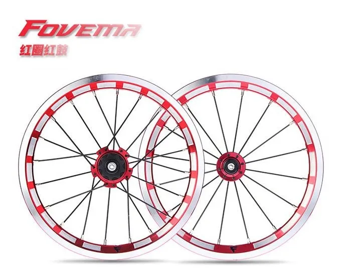 

FM 20 inch aluminum alloy 16/20 spoke CNC 4 bearings hub folding bike wheelset